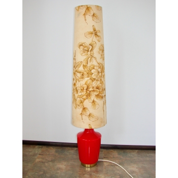 Lampa Diora z kwiatowym abażurem
